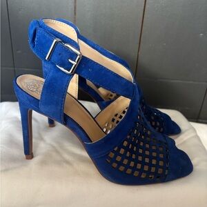 Vince Camuto Royal Blue Cutout Heels